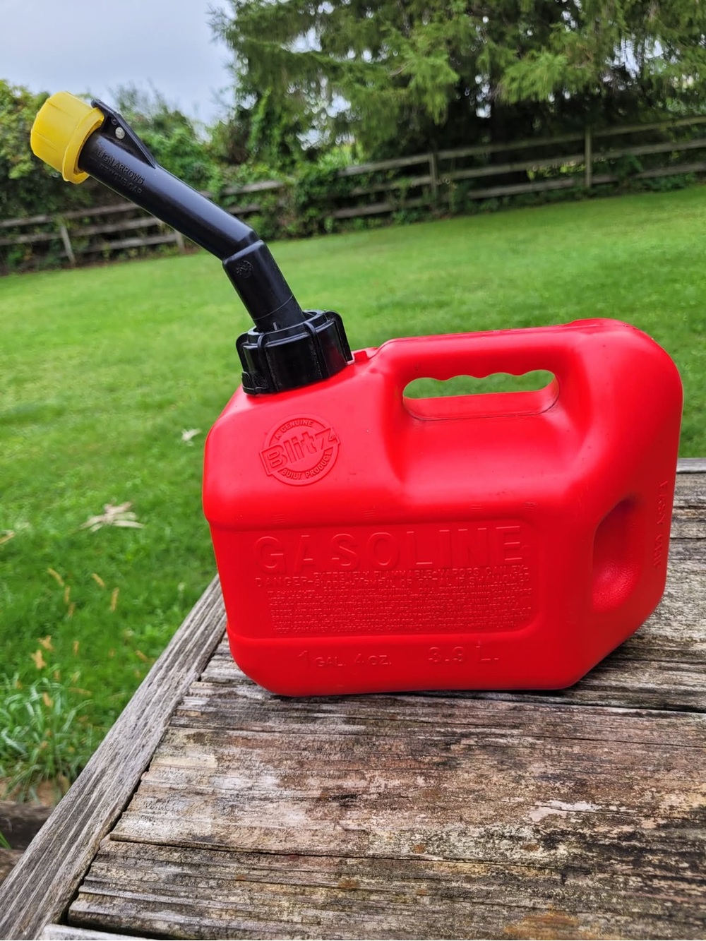 Blitz 1 gallon gas can